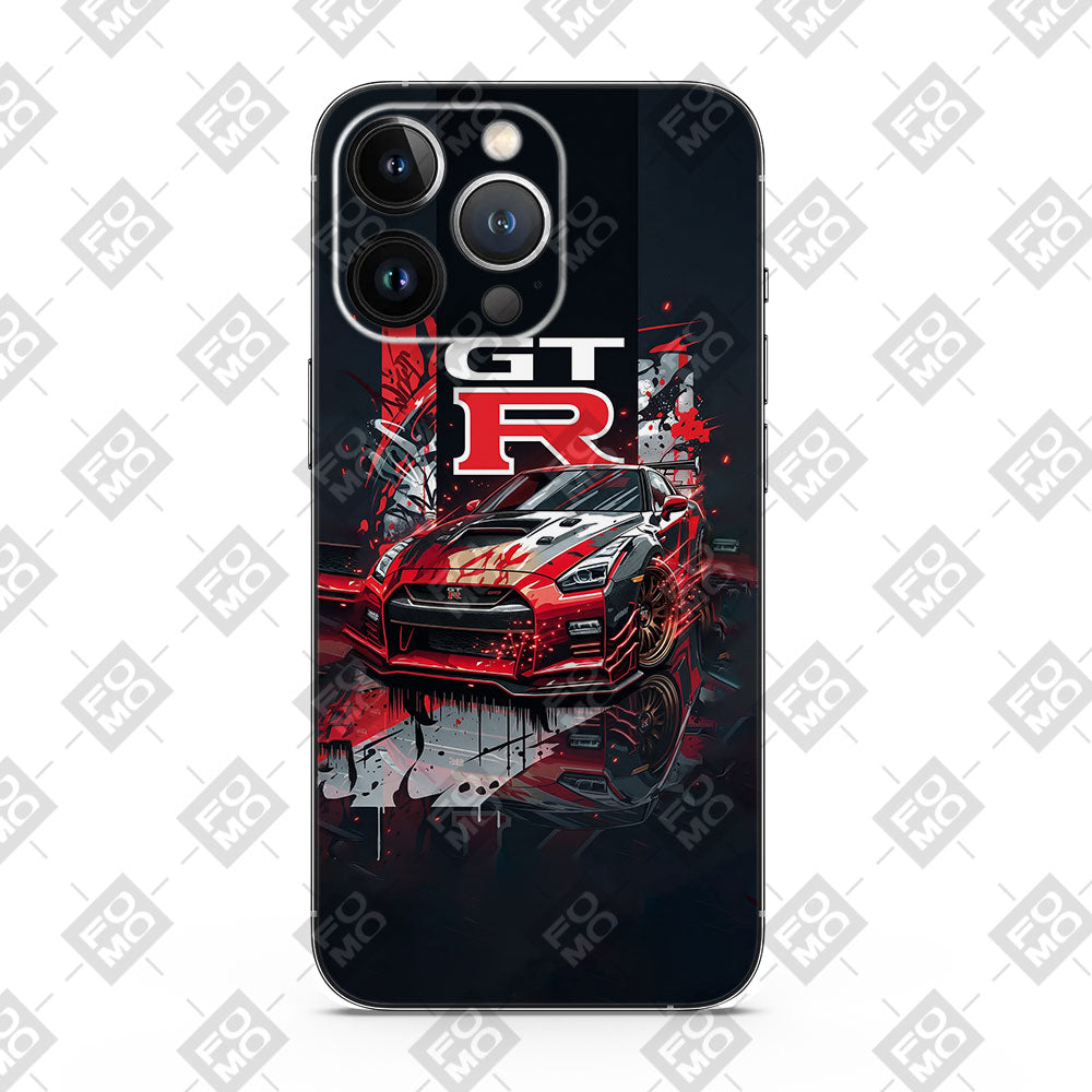 Red Nissan GTR Mobile Skin