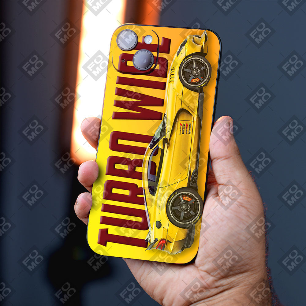 Ferrari Turbo Vibe Yellow Mobile Skins