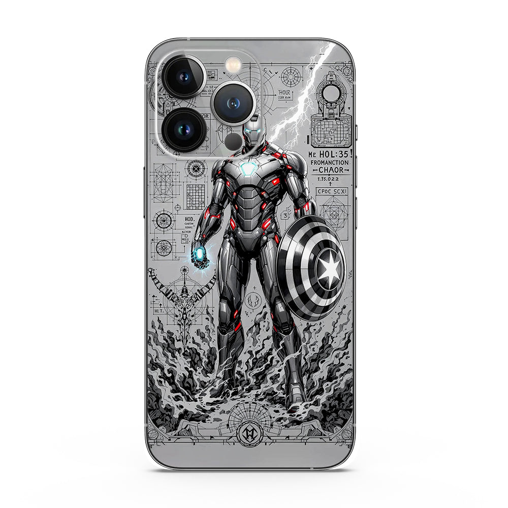 Fomo Store Mobile Skins Comics Armored Avenger Reforged in Silver Fire