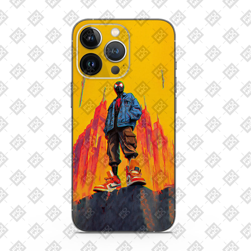 Into the Spider-Verse: Neon Skyline Hero Comics Mobile Skins