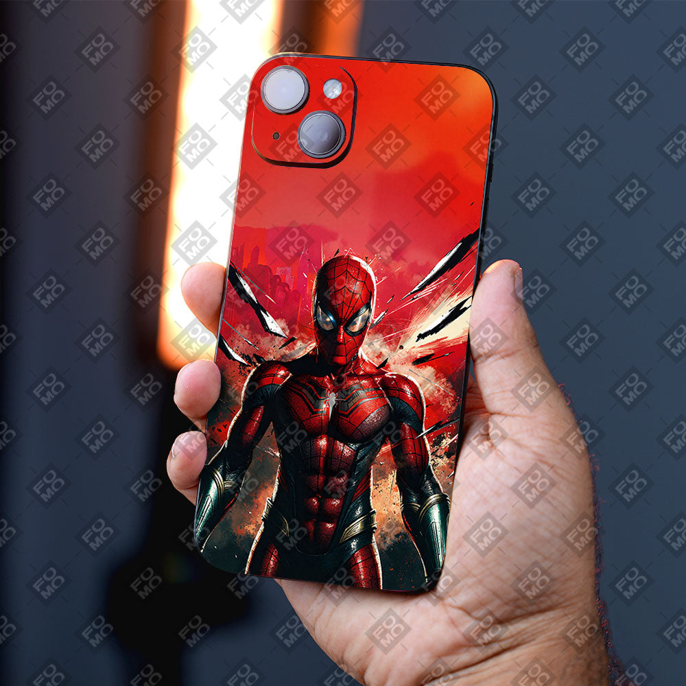 Spider-Verse Red Mask Comics Mobile Skins