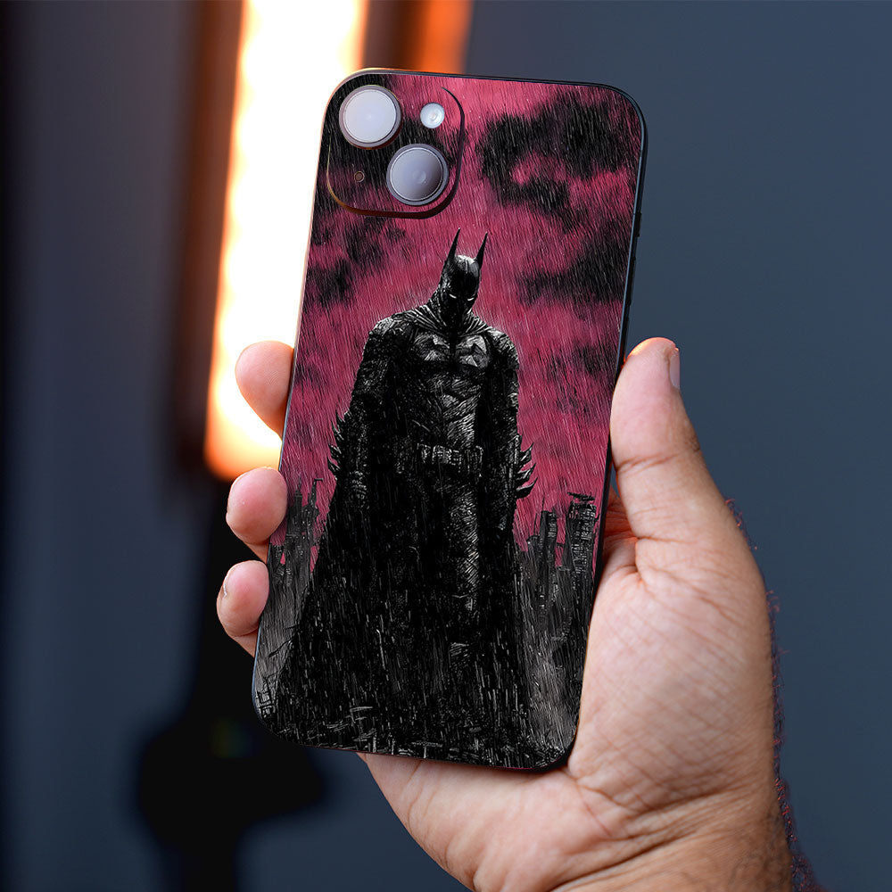 Dark Knight Gotham Rain Comics Mobile Skin