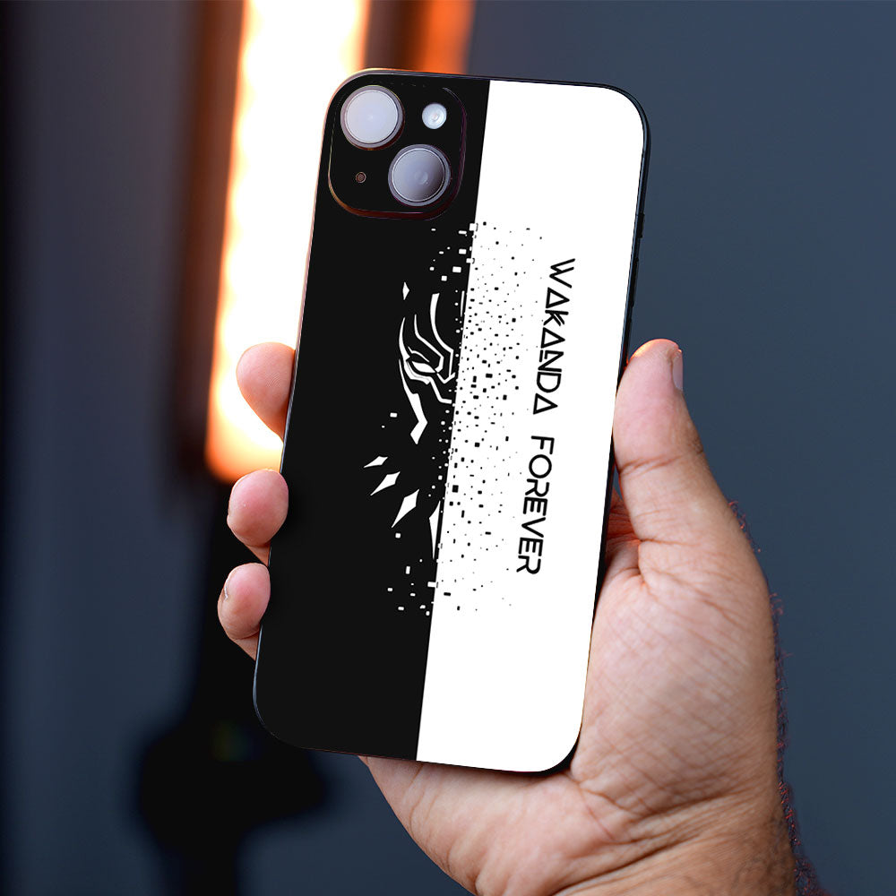 Black Panther Half Face Comics Mobile Skins