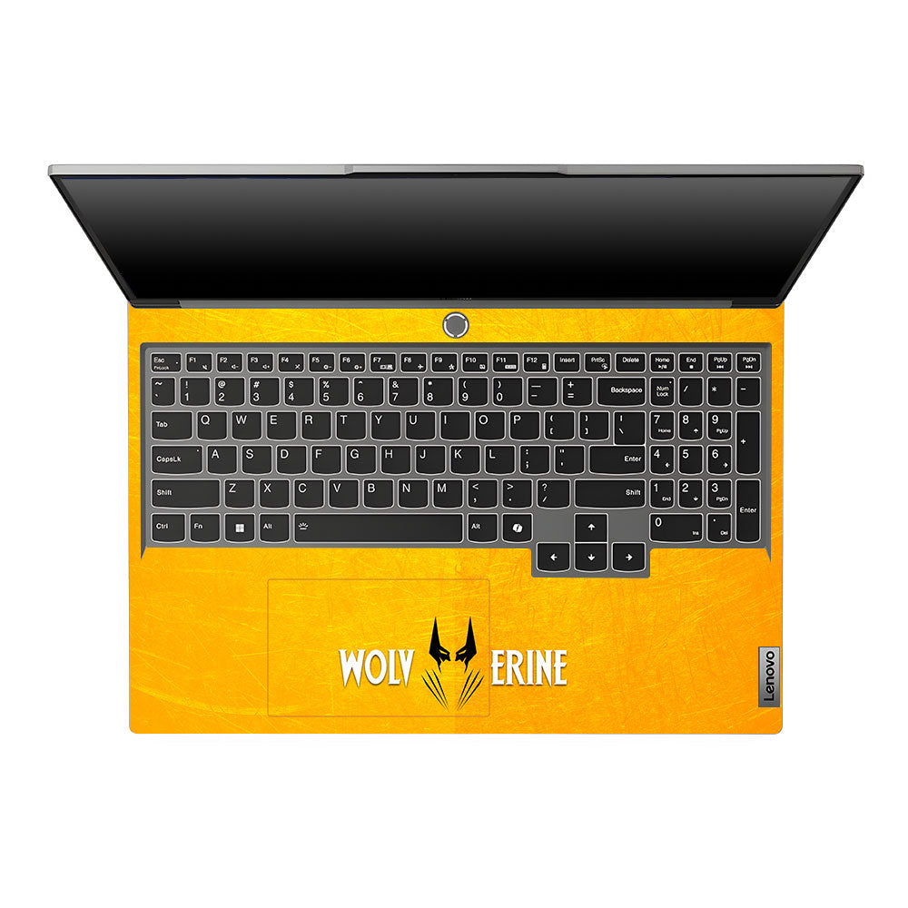 Wolverine with Yellow Background Lenovo Legion 5 16IRX9 Laptop Skin