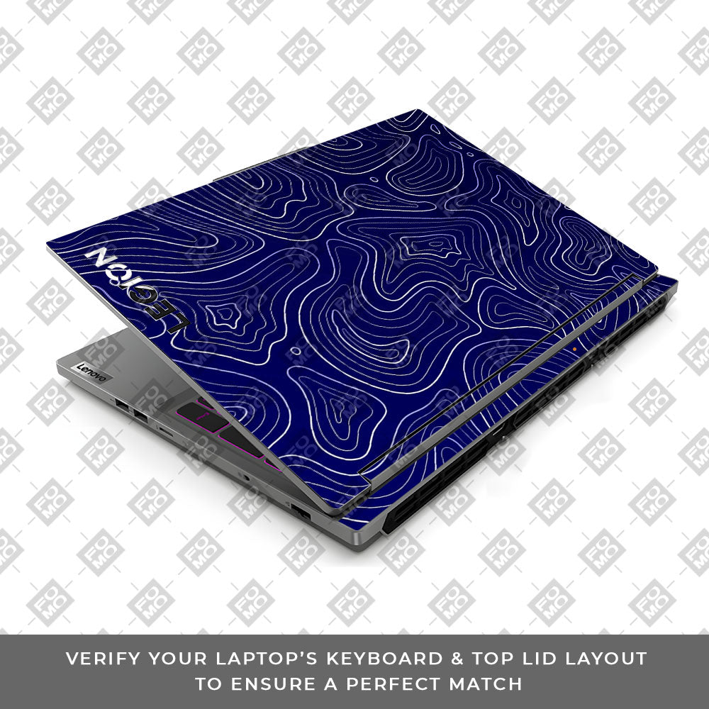 Deep Blue Contour Depths Lenovo Legion 5 16IRX9 Laptop Skin