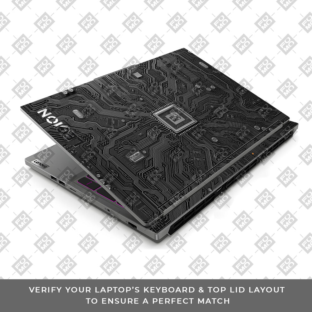 FOMO Circuit Dark Mode Lenovo Legion 5 16IRX9 Laptop Skin
