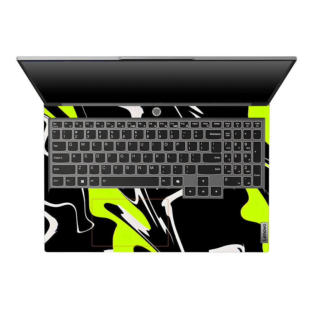Neon Green and Black Patterns Lenovo Legion 5 16IRX9 Laptop Skin