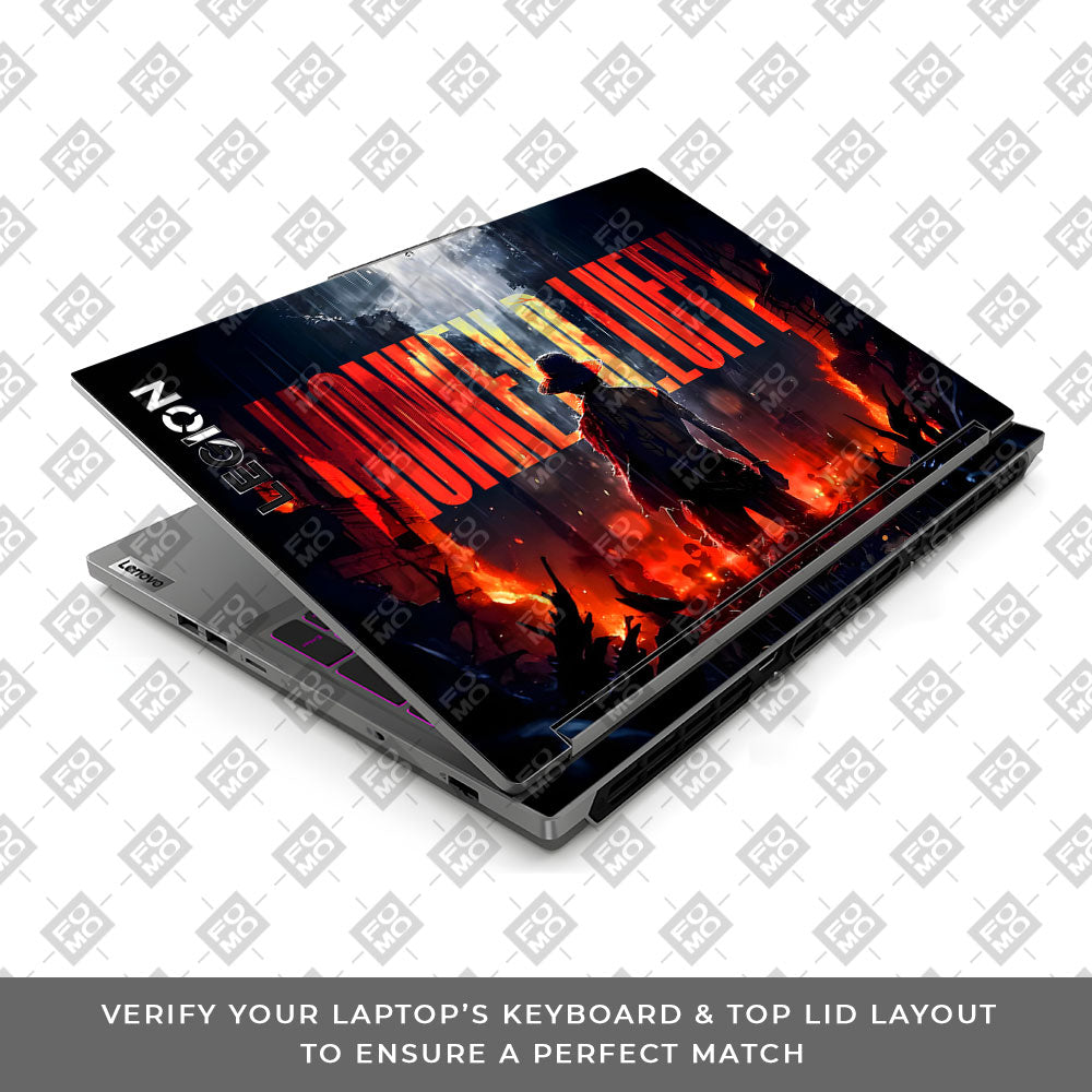 Monkey D. Luffy Blazing Red Lenovo Legion 5 16IRX9 Laptop Skin