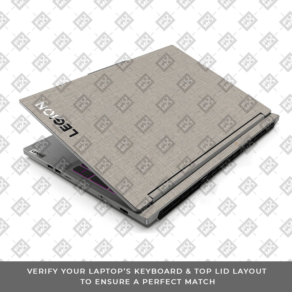 Textured Fabric Grey Lenovo Legion 5 16IRX9 Laptop Skin