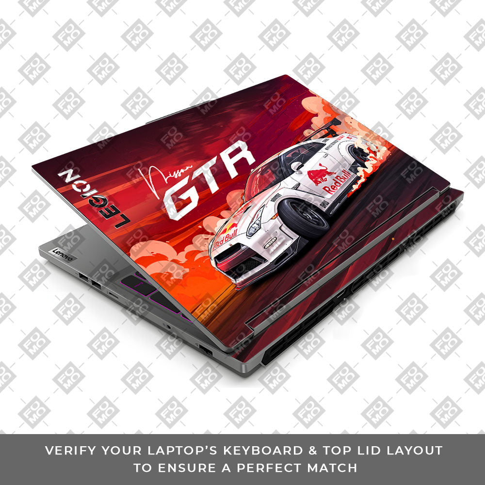 Nissan GTR Red Bull Drift Fury Lenovo Legion 5 16IRX9 Laptop Skin