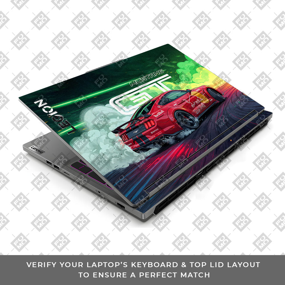 Mustang GT Red Bull Drift Beast Lenovo Legion 5 16IRX9 Laptop Skin