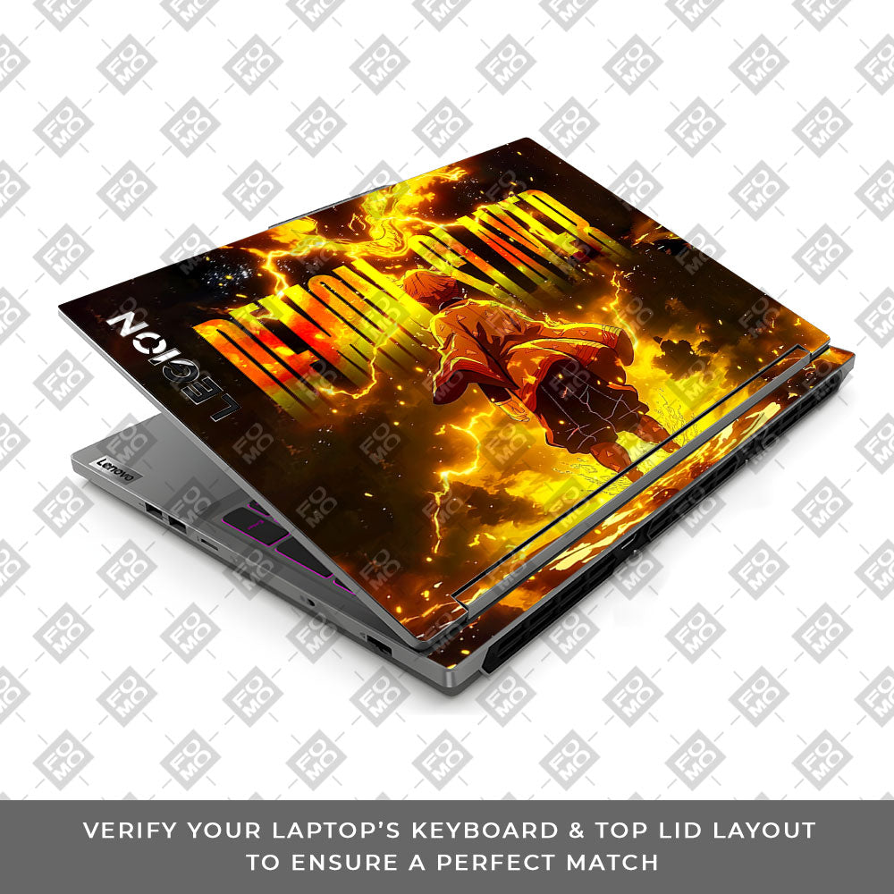Zenitsu Lightning Strike Lenovo Legion 5 16IRX9 Laptop Skin