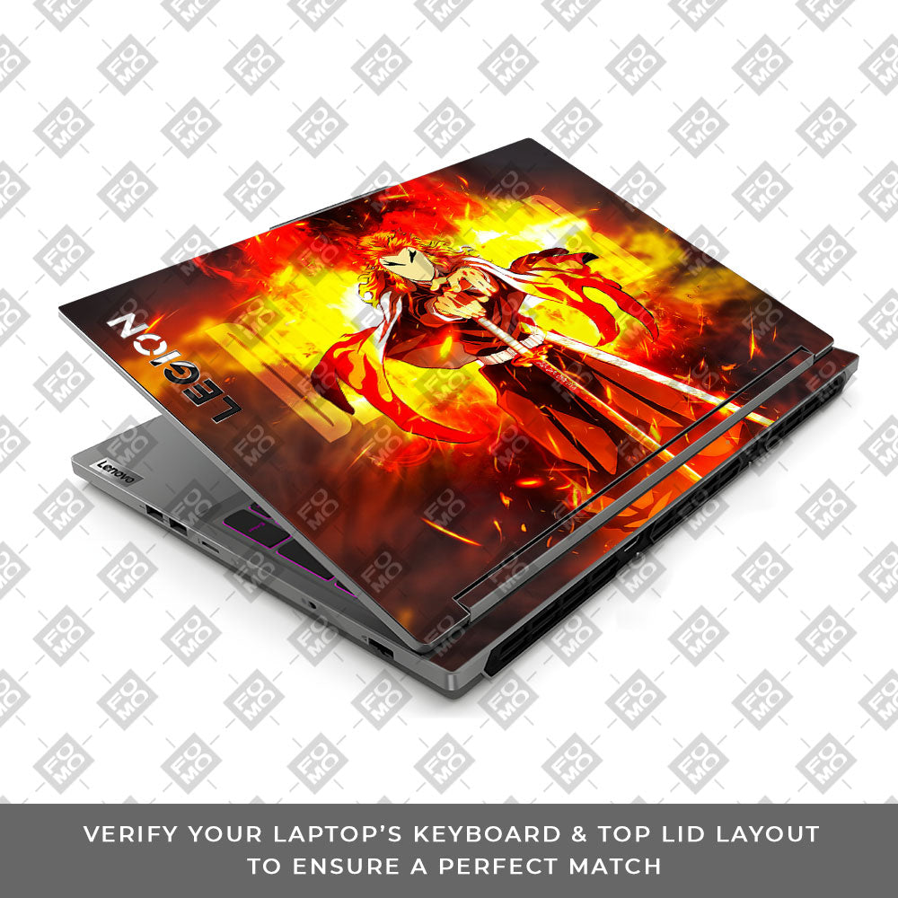 Flame Hashira Rengoku Lenovo Legion 5 16IRX9 Laptop Skin