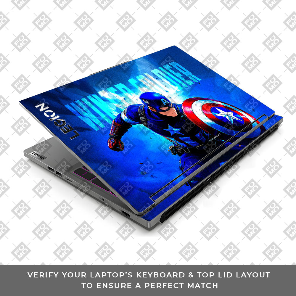 Shield of Justice Captain America Lenovo Legion 5 16IRX9 Laptop Skin