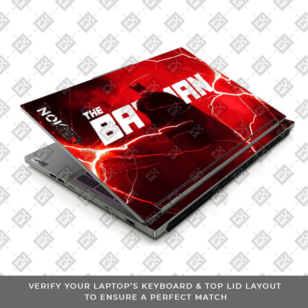 Red Rage Batman Lenovo Legion 5 16IRX9 3D Laptop Skin