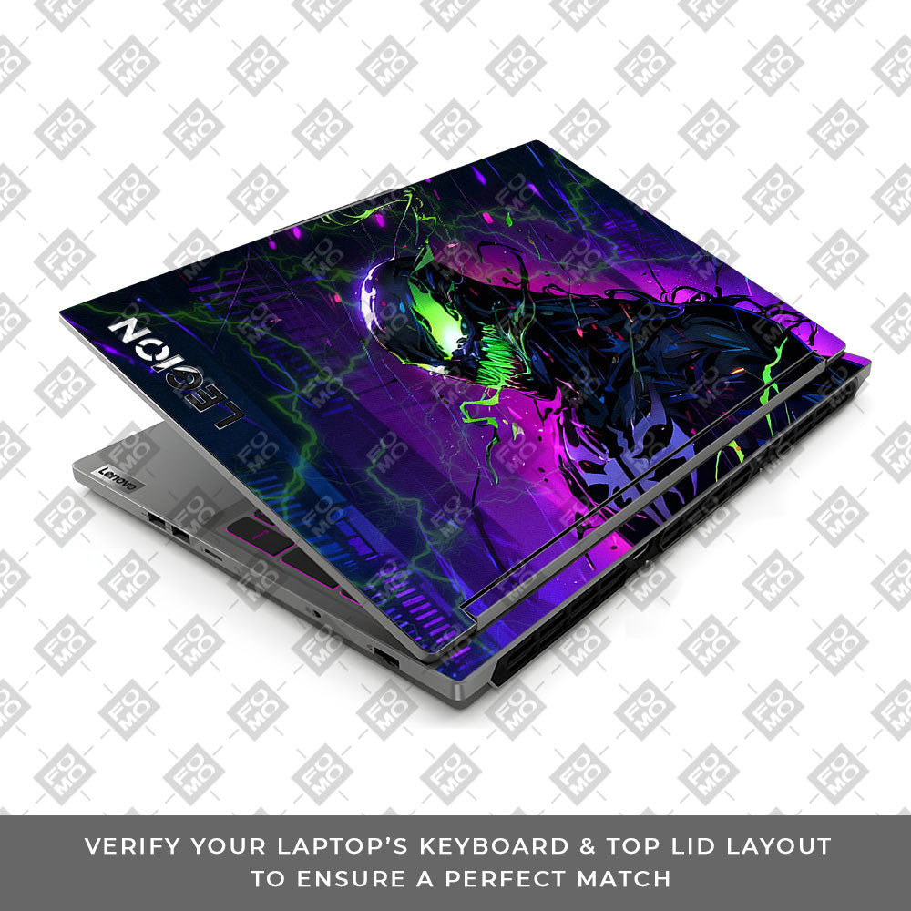 Venom Chaos Surge Lenovo Legion 5 16IRX9 3D Laptop Skin