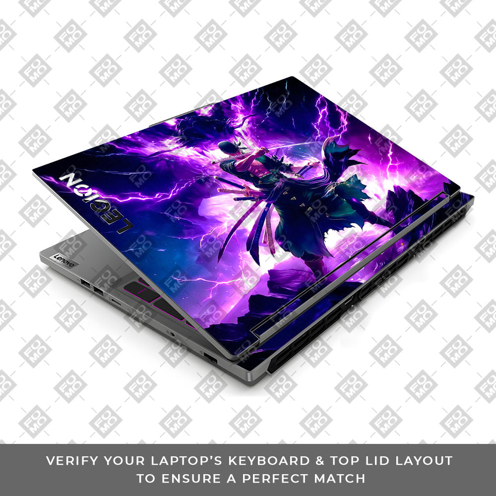 Roronoa Zoro Hell Mode Lenovo Legion 5 16IRX9 Laptop Skin