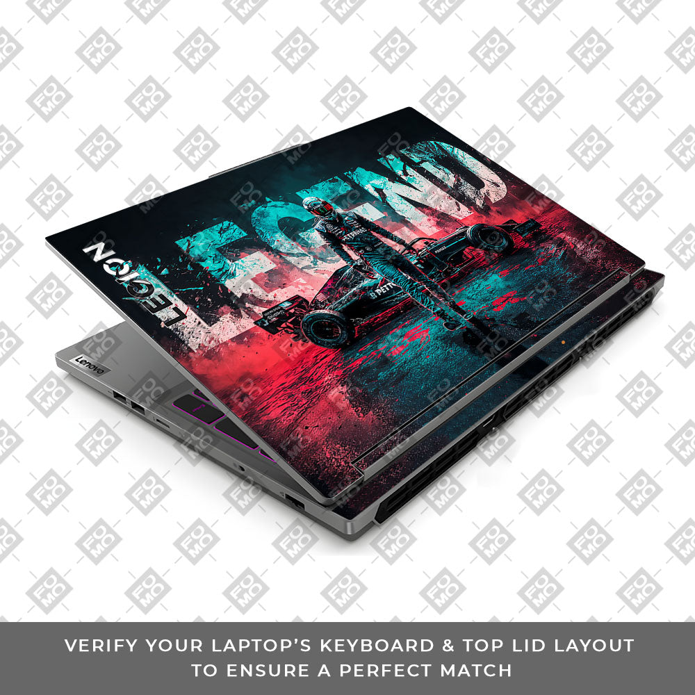 F1 Legend Racer Lenovo Legion 5 16IRX9 Laptop Skin