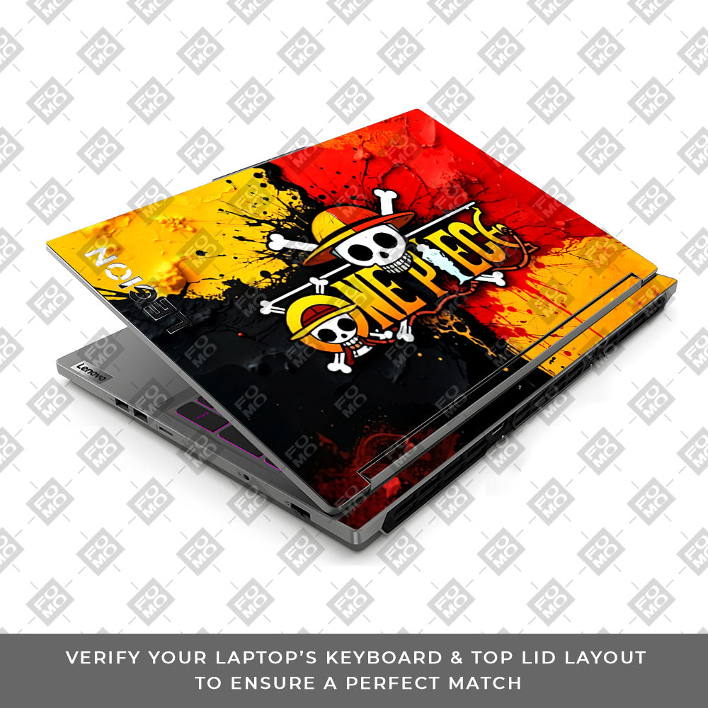One Piece Paint Splash Lenovo Legion 5 16IRX9 Laptop Skin
