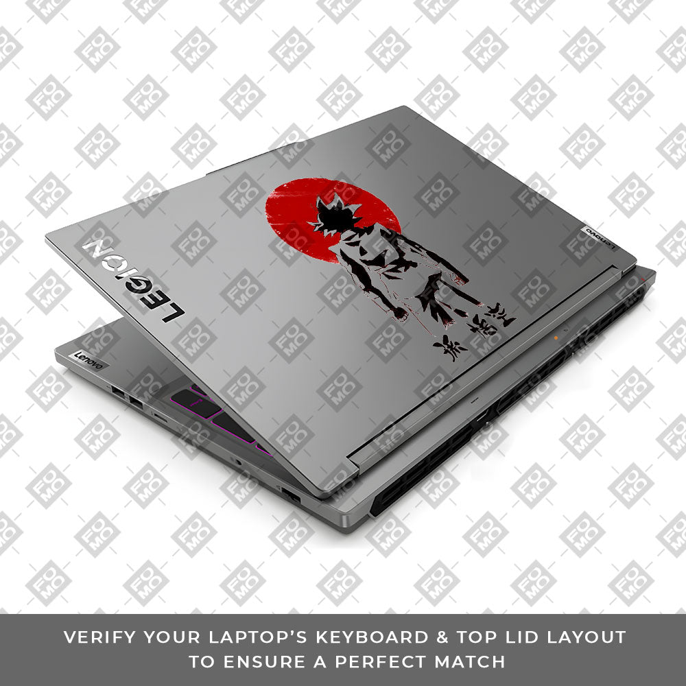 Transparent Sunset Samurai Lenovo Legion 5 16IRX9 Laptop Skin