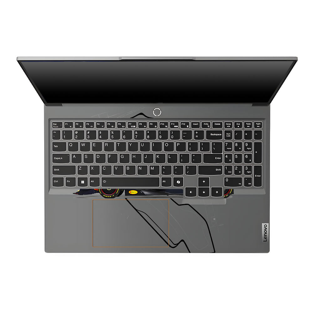 Transparent Track King Lenovo Legion 5 16IRX9 Laptop Skin
