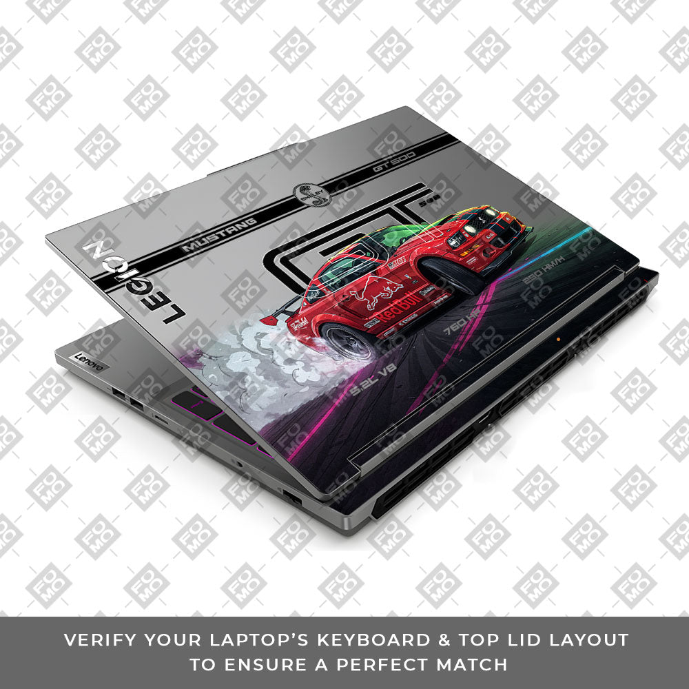 Transparent Shelby GT500 Red Bull Venom Lenovo Legion 5 16IRX9 Laptop Skin