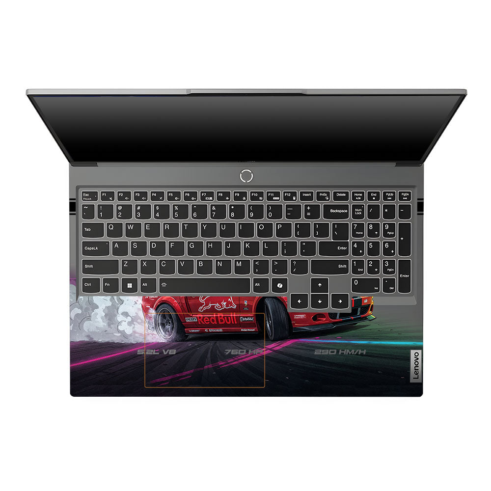 Transparent Shelby GT500 Red Bull Venom Lenovo Legion 5 16IRX9 Laptop Skin