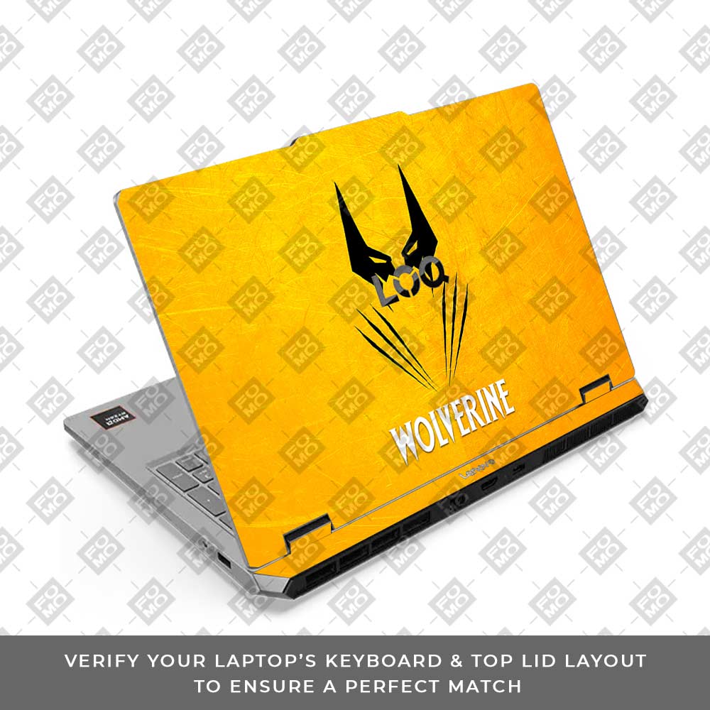 Lenovo LOQ Essential 15ARP11 Yellow Claw Antihero Laptop Skin