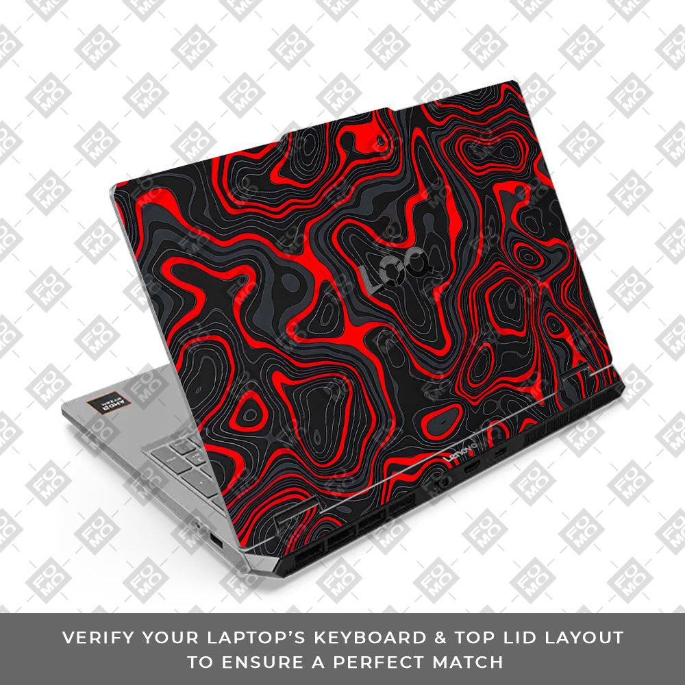 Lenovo LOQ Essential 15ARP11 Crimson Waves Laptop Skin