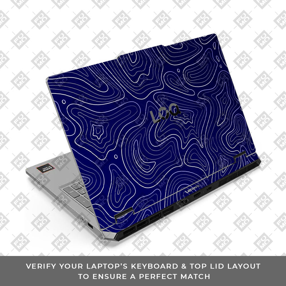 Lenovo LOQ Essential 15ARP11 Deep Blue Contour Depths Laptop Skin