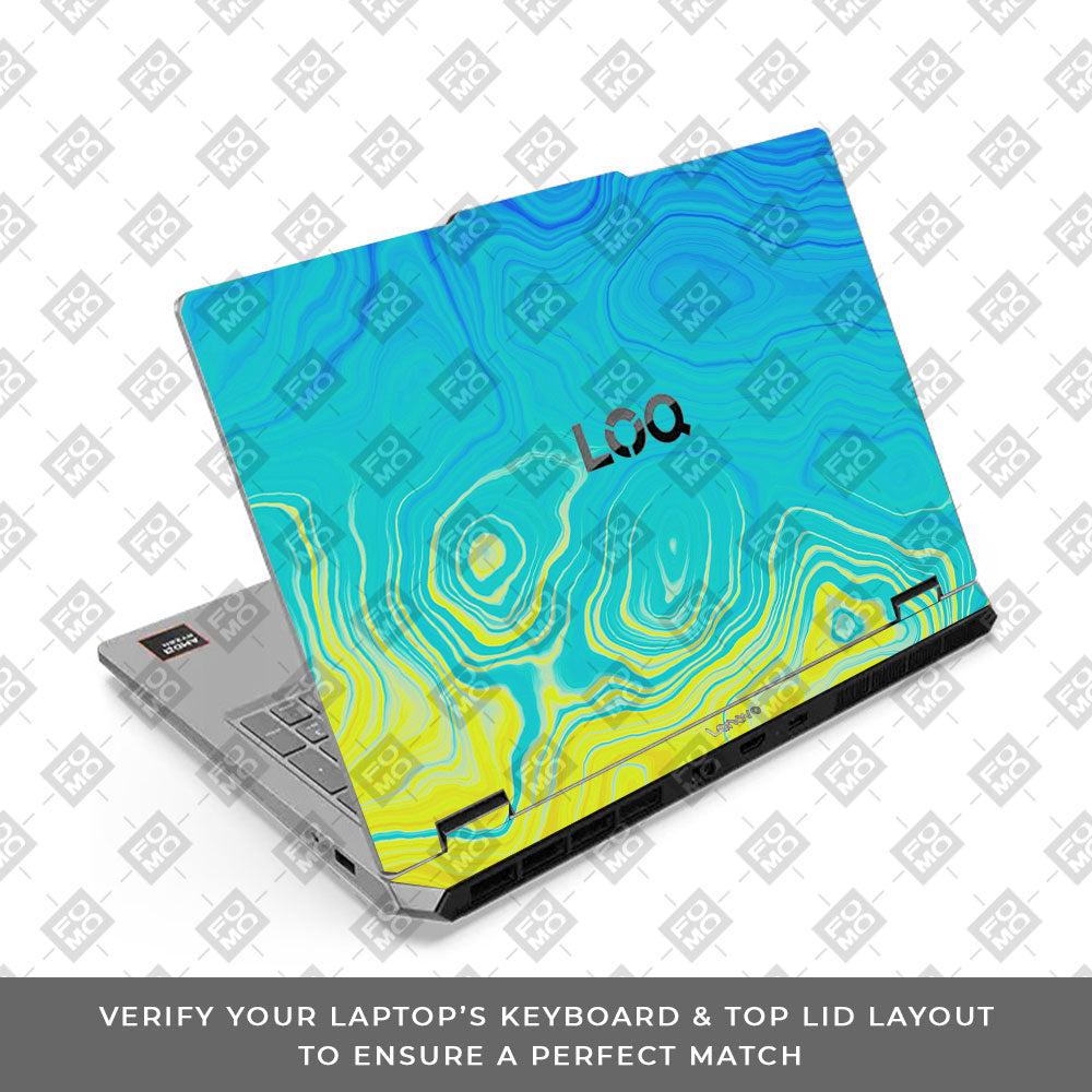 Lenovo LOQ Essential 15ARP11 Ocean Gradient Waves Laptop Skin