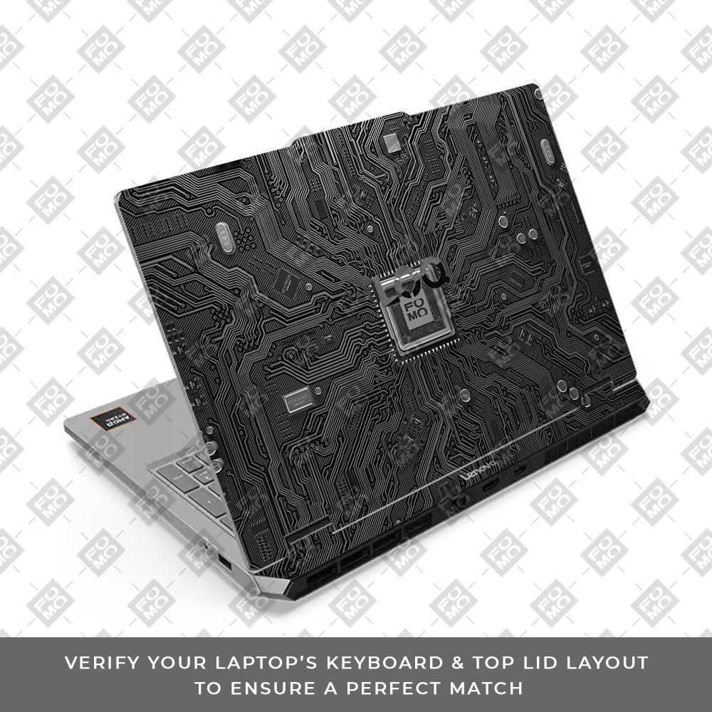 Lenovo LOQ Essential 15ARP11 FOMO Circuit Dark Mode Laptop Skin