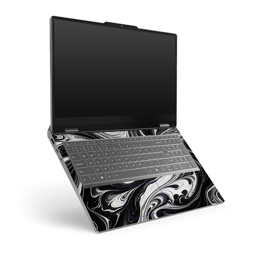 Lenovo LOQ Essential 15ARP11 Black and White Marble Laptop Skin
