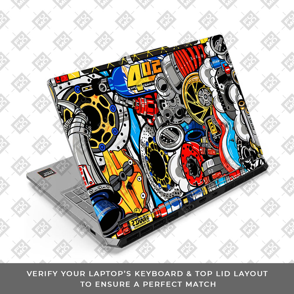 Lenovo LOQ Essential 15ARP11 Mechanical Chaos Laptop Skin