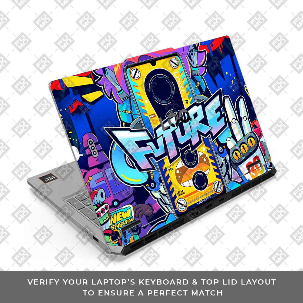 Lenovo LOQ Essential 15ARP11 Futuristic Cyberpunk Vision Laptop Skin