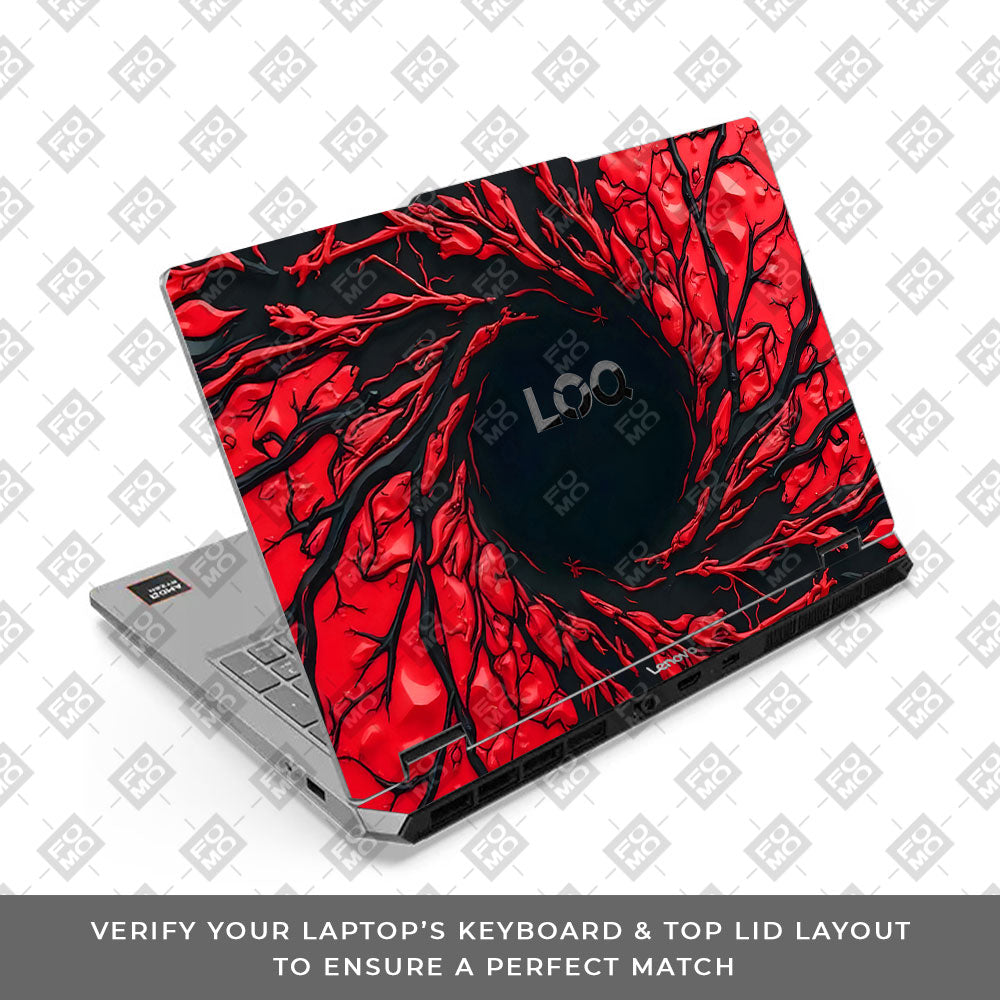 Lenovo LOQ Essential 15ARP11 Red Web Hero 3D Laptop Skin