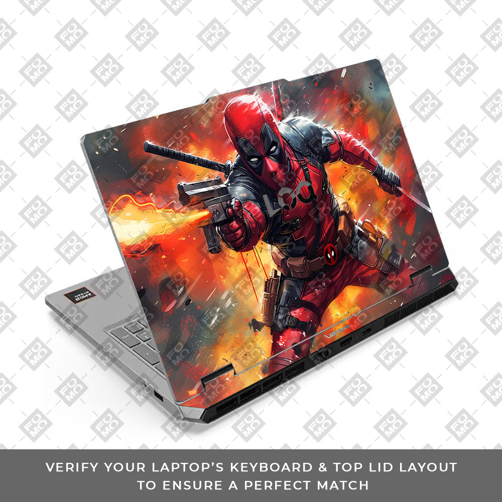 Lenovo LOQ Essential 15ARP11 Red Comic Antihero Laptop Skin