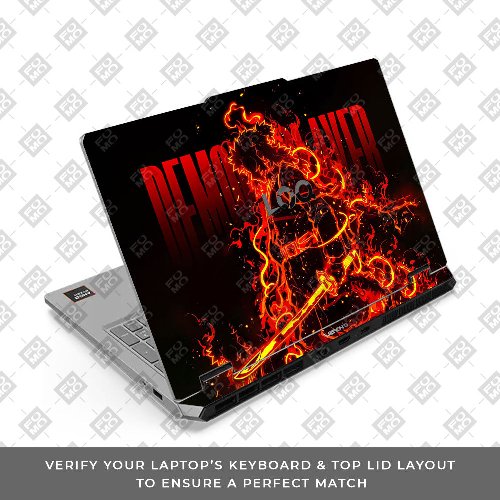Lenovo LOQ Essential 15ARP11 Blazing Anime Swordsman Laptop Skin