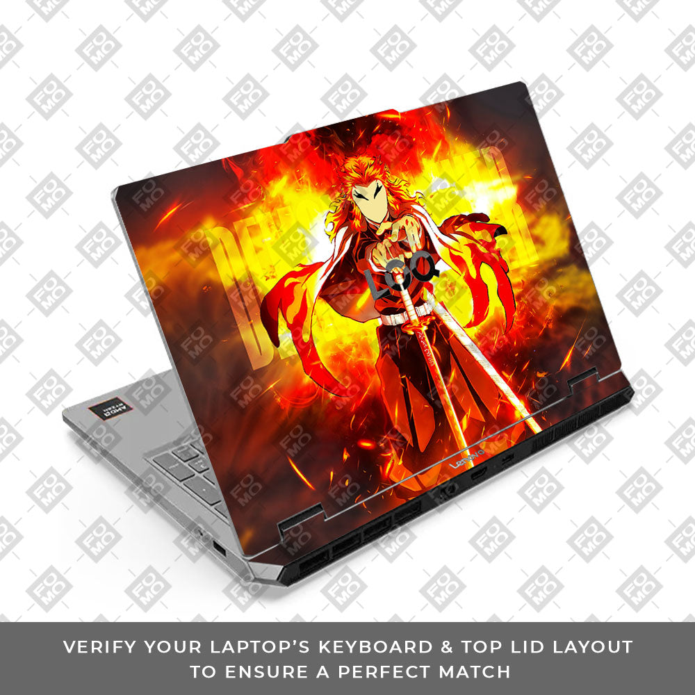 Lenovo LOQ Essential 15ARP11 Anime Flame Swordsman Laptop Skin