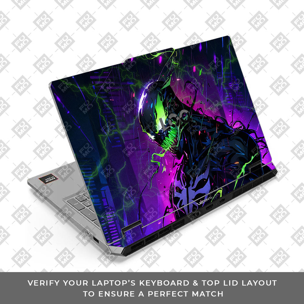 Lenovo LOQ Essential 15ARP11 Dark Comic Monster 3D Laptop Skin