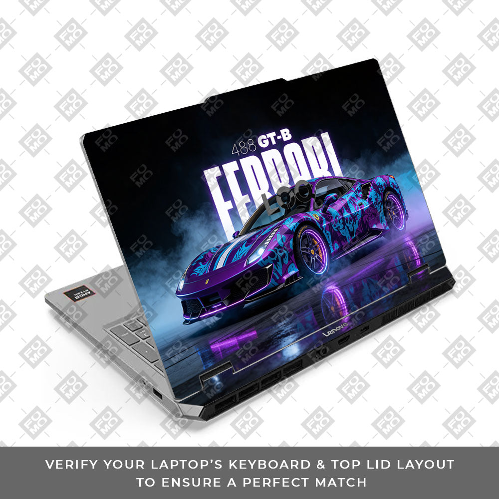 Lenovo LOQ Essential 15ARP11 Psycho Drive Supercar Laptop Skin
