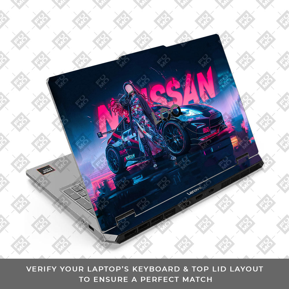 Lenovo LOQ Essential 15ARP11 Neon Anime Racer Laptop Skin