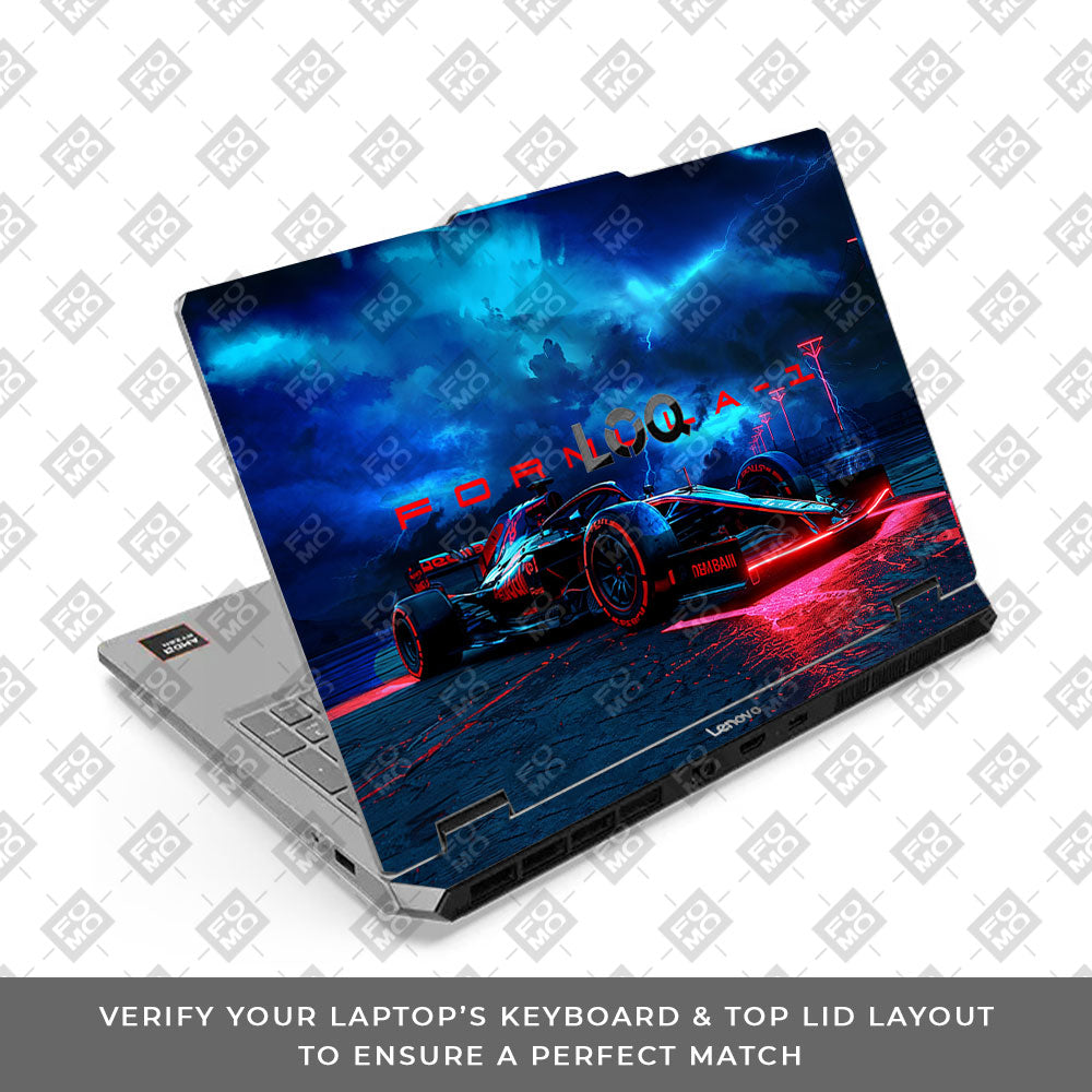 Lenovo LOQ Essential 15ARP11 Futuristic Race Car Laptop Skin