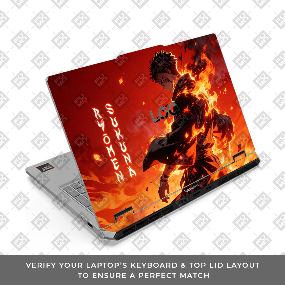 Lenovo LOQ Essential 15ARP11 Anime Curse Demon Laptop Skin