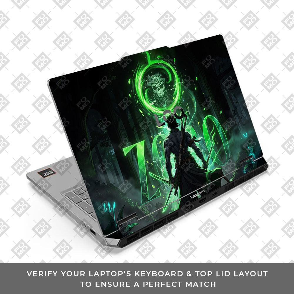 Lenovo LOQ Essential 15ARP11 Emerald Blade Warrior Laptop Skin