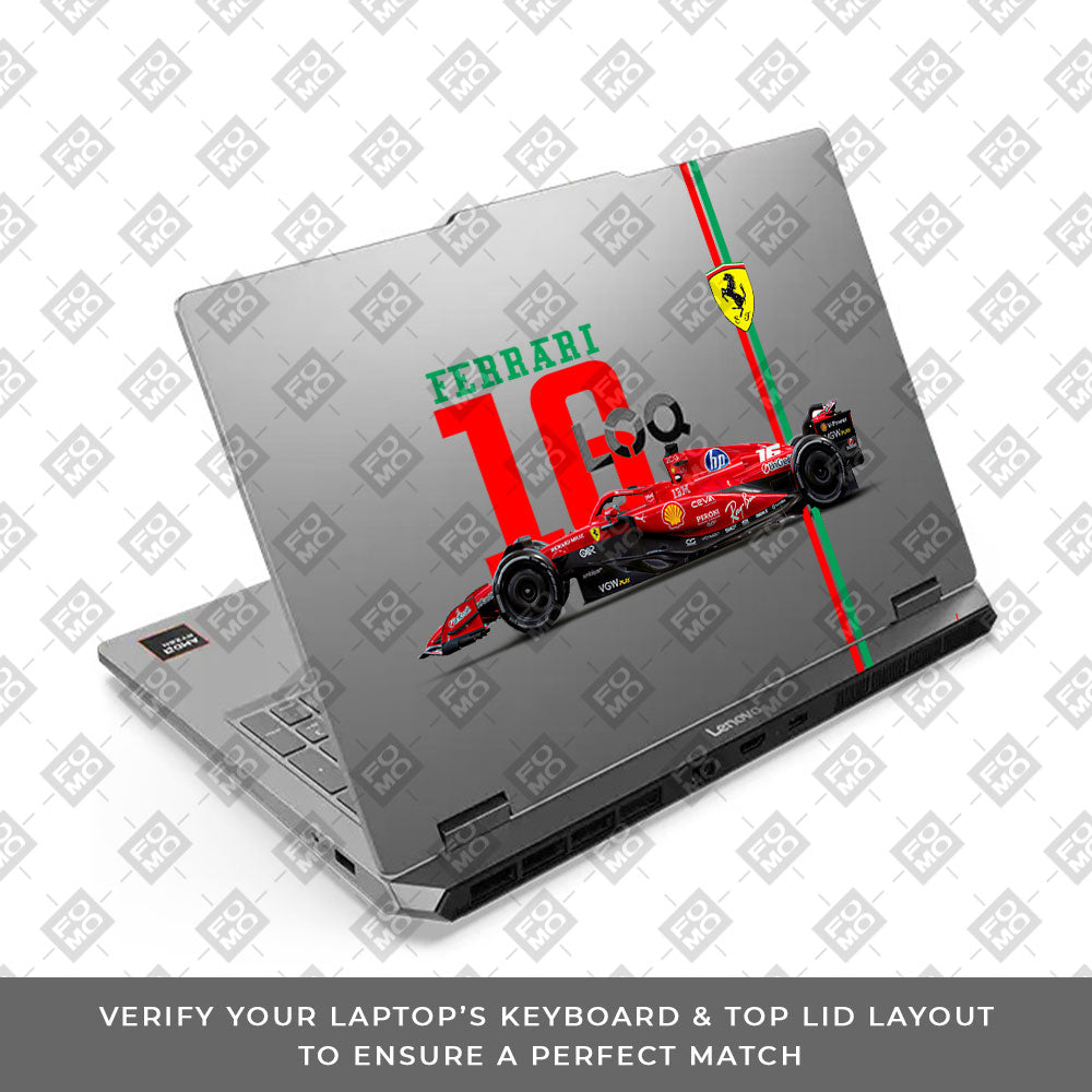 Transparent Lenovo LOQ Essential 15ARP11 Red Flame Supercar Laptop Skin