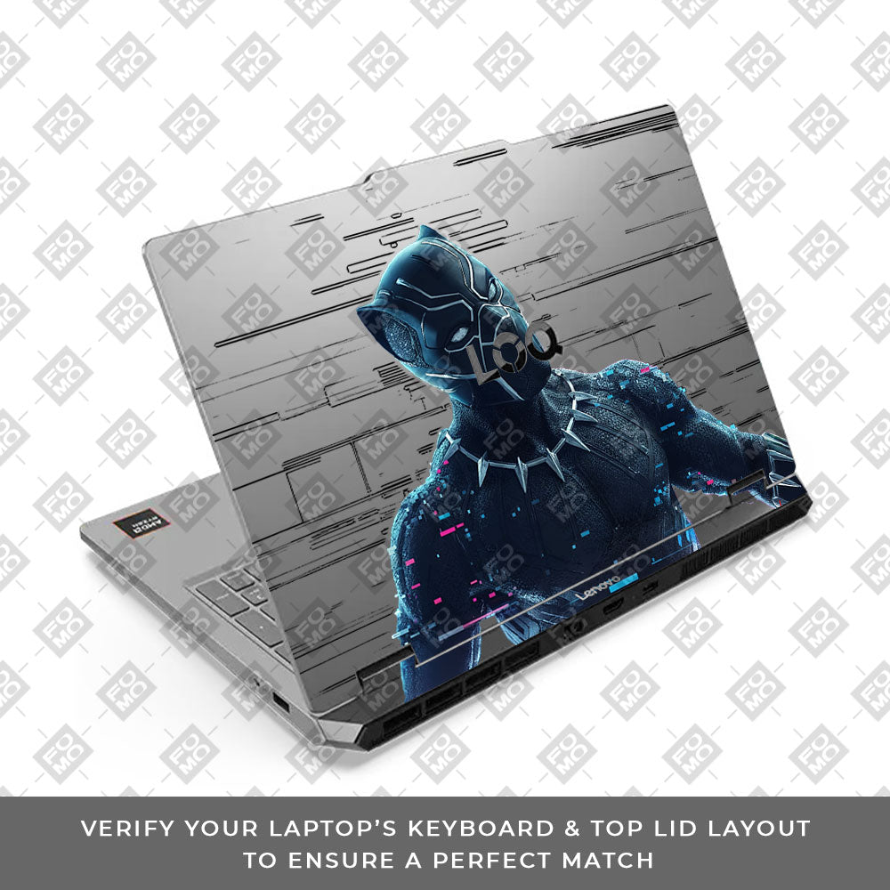 Transparent Lenovo LOQ Essential 15ARP11 Glitchborne Panther Laptop Skin