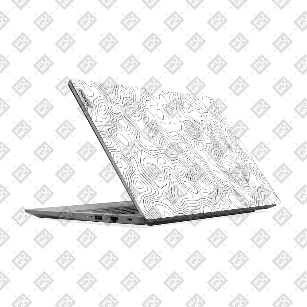 Lenovo V15 G4 White Contour Design Laptop Skin