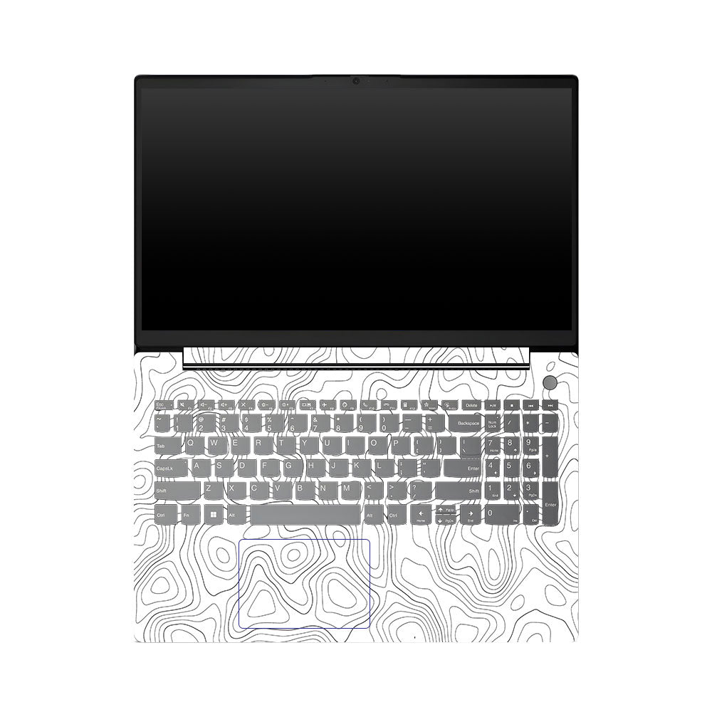Lenovo V15 G4 White Contour Design Laptop Skin