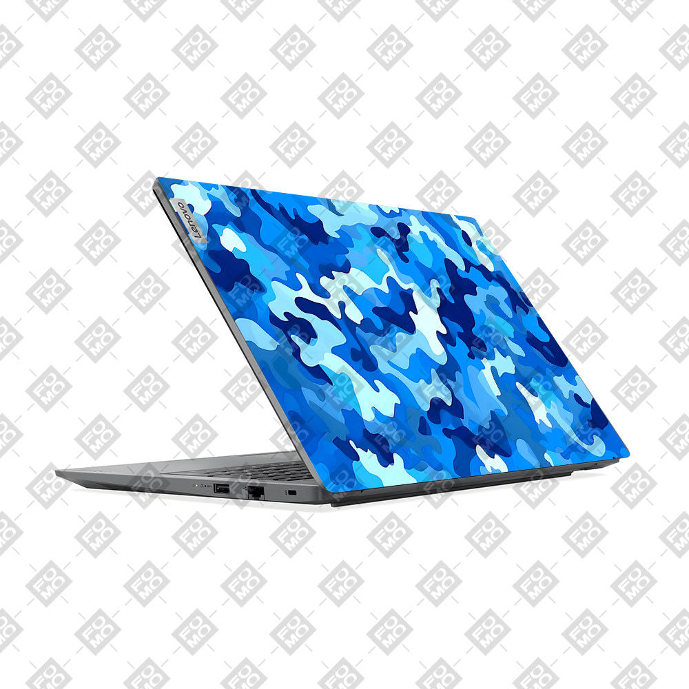 Lenovo V15 G4 Arctic Blue Camo Pattern Laptop Skin